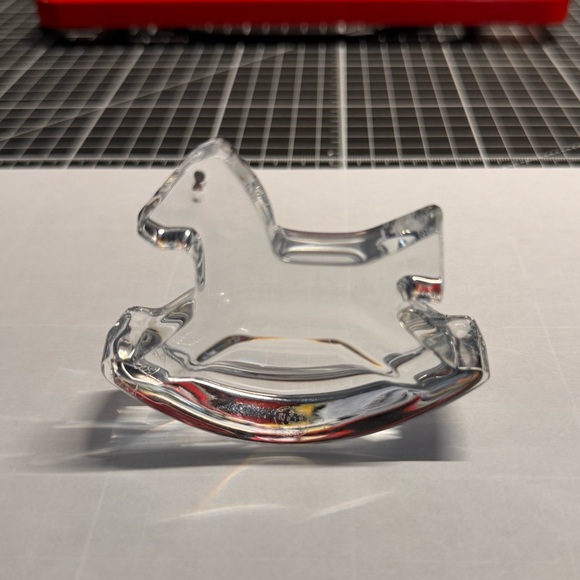 Baccarat Crystal Rocking Horse - Retired 2013 - Picture 1 of 2
